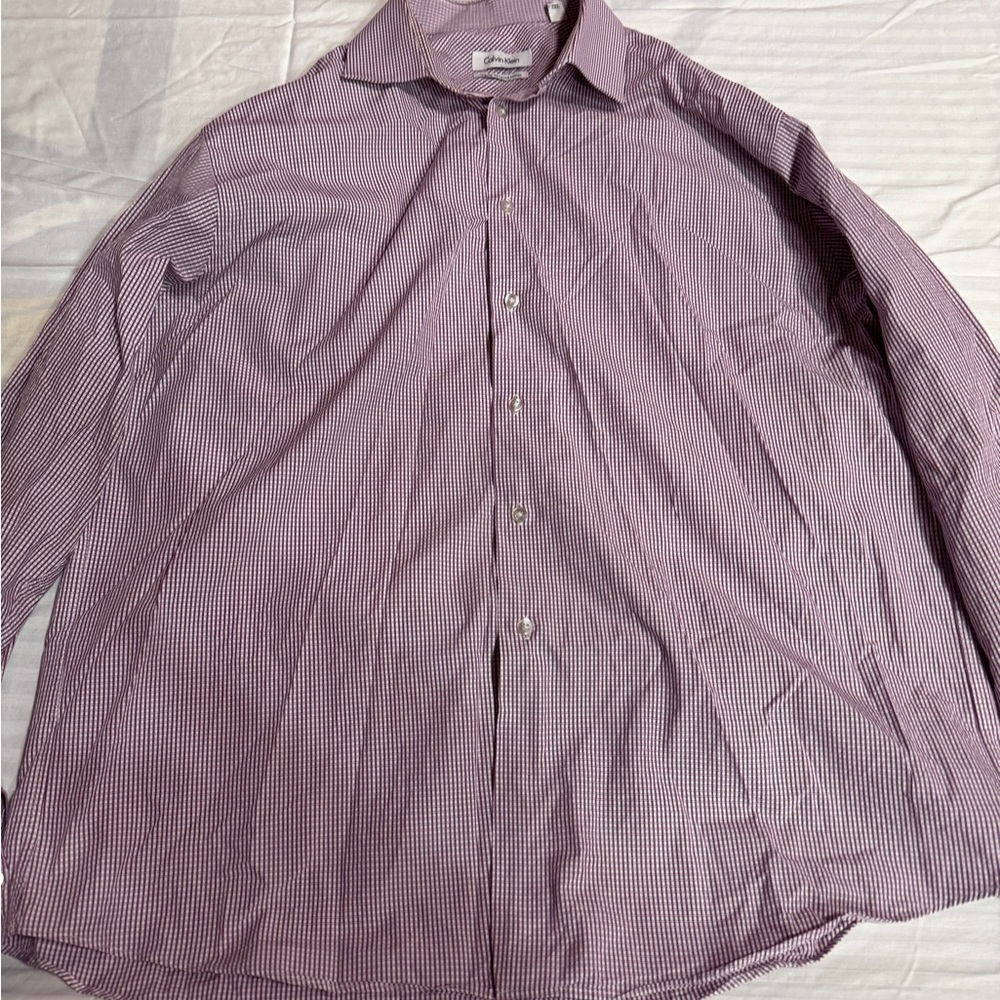 Calvin Klein Men Regular-Fit Dress Shirt 17.5 36/37